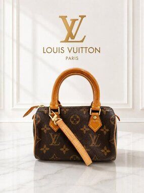 Authentic Louis Vuitton Mini Speedy Monogram HandBag